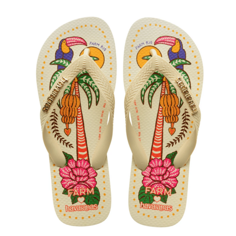 Chinelo Sandália Havaianas Farm Tropical Vibes Slim